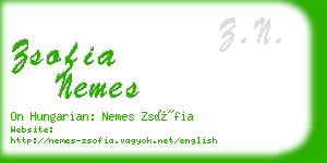 zsofia nemes business card